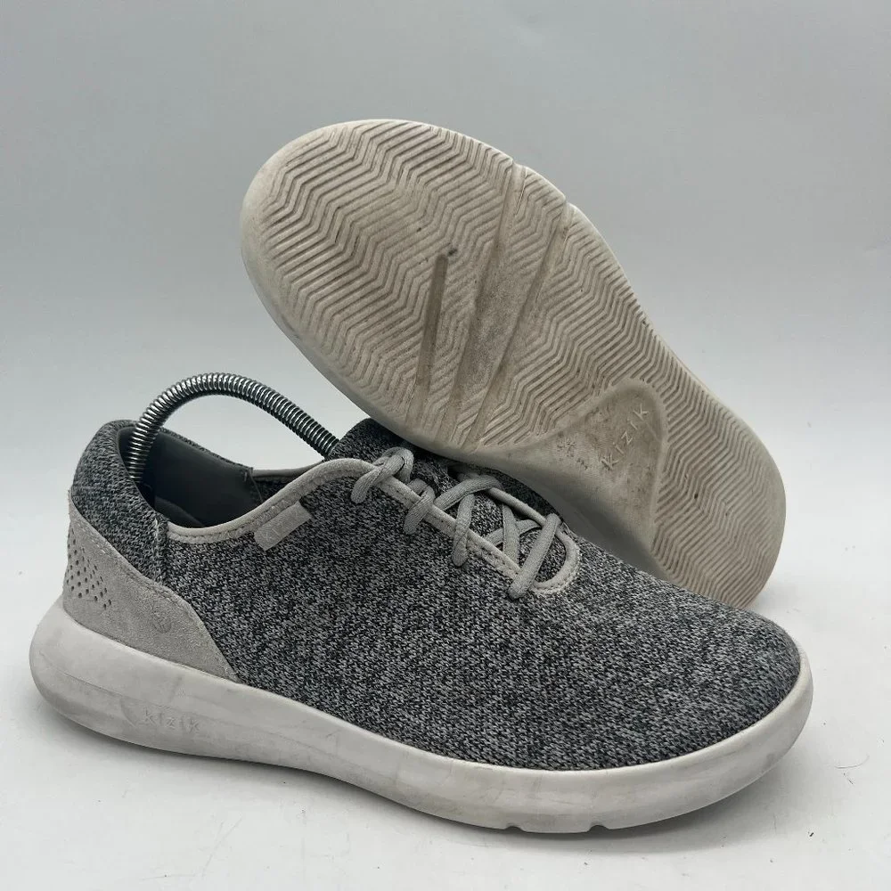Kizik Madrid Eco-Knit Men’s 9 Women’s 10.5 Sneaker Athletic Shoes Gray White